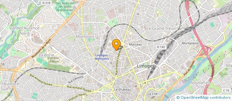 localisation de l'entreprise MADAME THOMA-ZELOU MABEA à LIMOGES