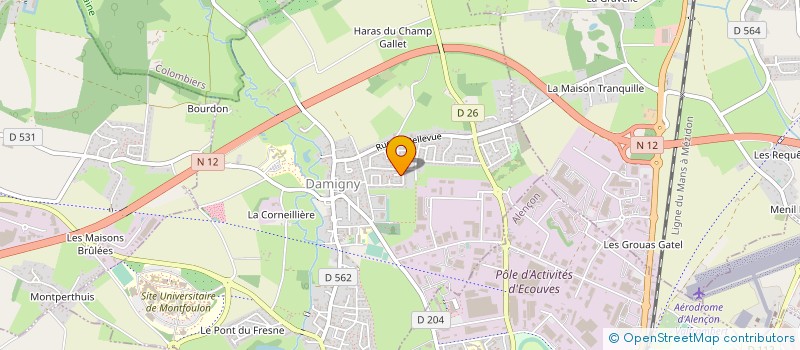 localisation de l'entreprise MADAME THOMAS DEVERCHIN à DAMIGNY