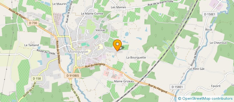 localisation de l'entreprise MADAME THOMAS LAUGIE  MONTGUYON