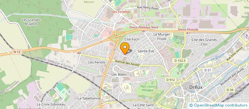 localisation de l'entreprise MADAME THOMESE JEANTY à DREUX