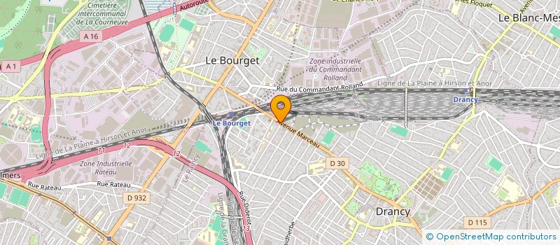 localisation de l'entreprise MADAME THOURAYA BEN OUIRANE  DRANCY