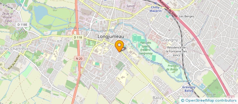 localisation de l'entreprise MADAME THOURAYA BEN YOUSSEF à LONGJUMEAU