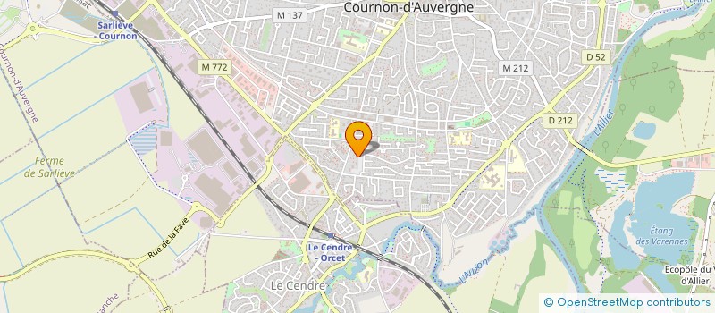 localisation de l'entreprise MADAME THOURAYA MZE-HEDJA  COURNON-D'AUVERGNE