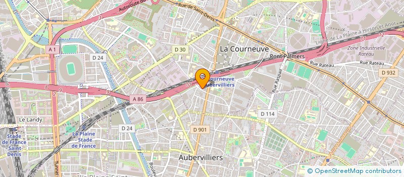 localisation de l'entreprise MADAME THOURAYA SATOURI à LA COURNEUVE