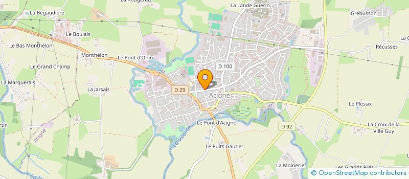 localisation de l'entreprise MADAME THUY VI DOAN  ACIGNE