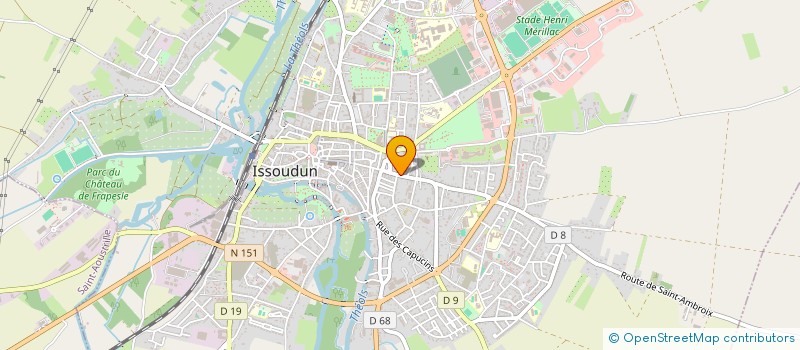 localisation de l'entreprise MADAME THYDIA ABDOU à ISSOUDUN