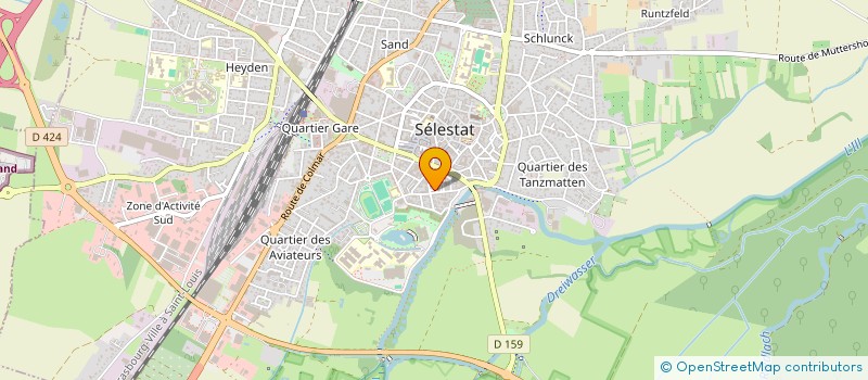 localisation de l'entreprise MADAME THYLANE KRIEGER à SELESTAT