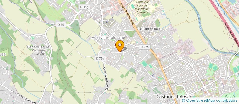 localisation de l'entreprise MADAME THYPHAINE MALASINSKI  AUZEVILLE-TOLOSANE