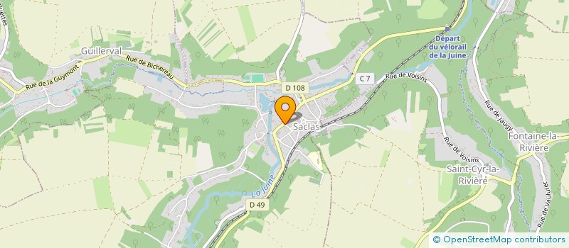 localisation de l'entreprise MADAME THYPHANIE CROIZE  SACLAS