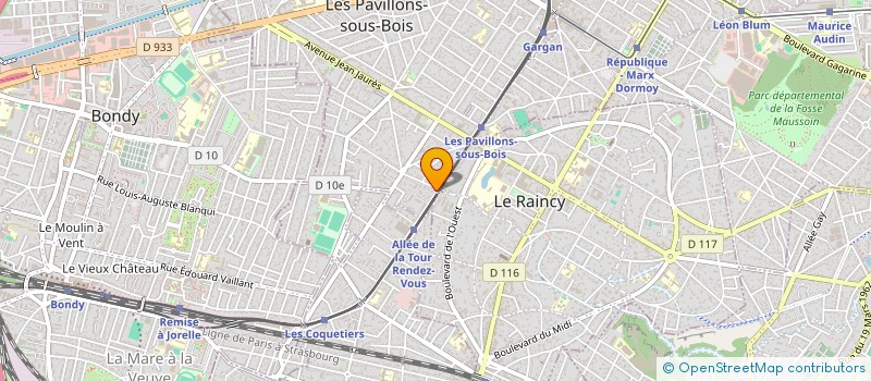 localisation de l'entreprise MADAME TIA PERNICI  LES PAVILLONS-SOUS-BOIS