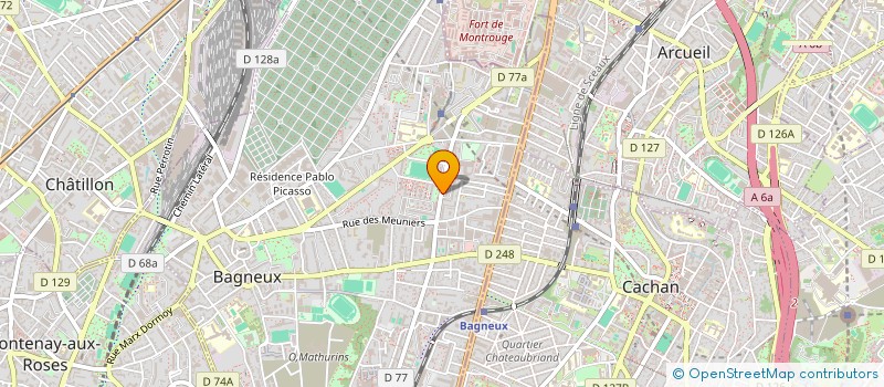 localisation de l'entreprise MADAME TIANA RAJOUARIVELO à BAGNEUX