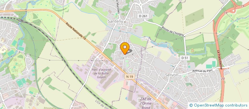 localisation de l'entreprise MADAME TIANQIONG WU  SANTENY