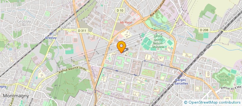 localisation de l'entreprise MADAME TIBILLE DANGHO  SARCELLES