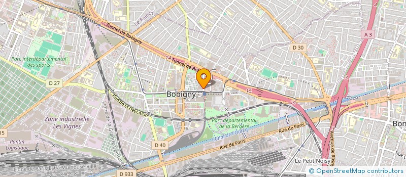 localisation de l'entreprise MADAME TIDANKE KABA à BOBIGNY
