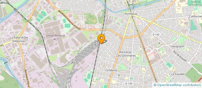 localisation de l'entreprise MADAME TIESSESSE TSIKA SOUNDA  LE MANS