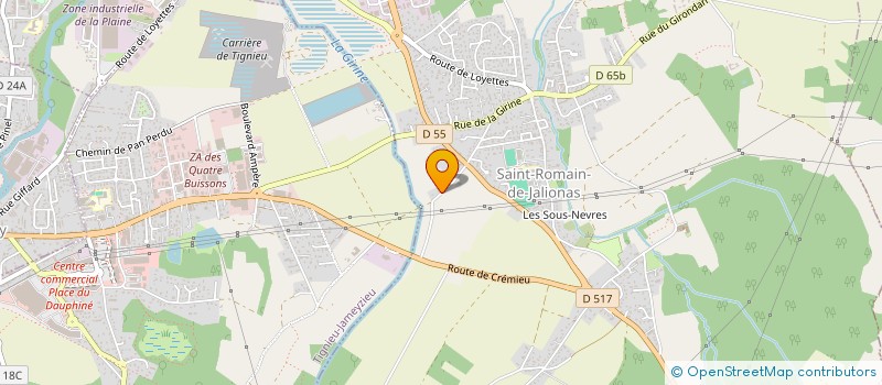 localisation de l'entreprise MADAME TIFANIE TEISSIER  SAINT-ROMAIN-DE-JALIONAS