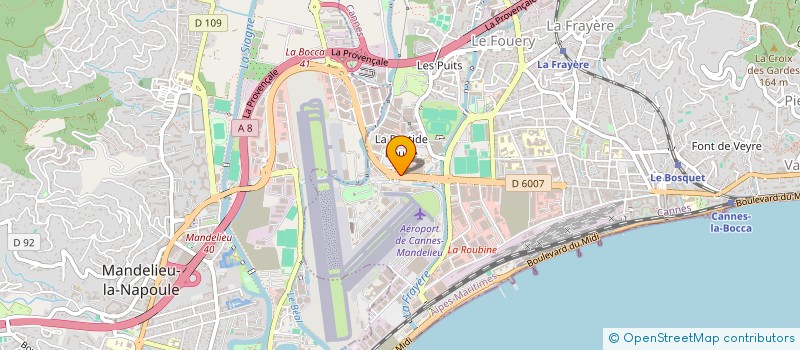 localisation de l'entreprise MADAME TIFANY FONTAINE  CANNES