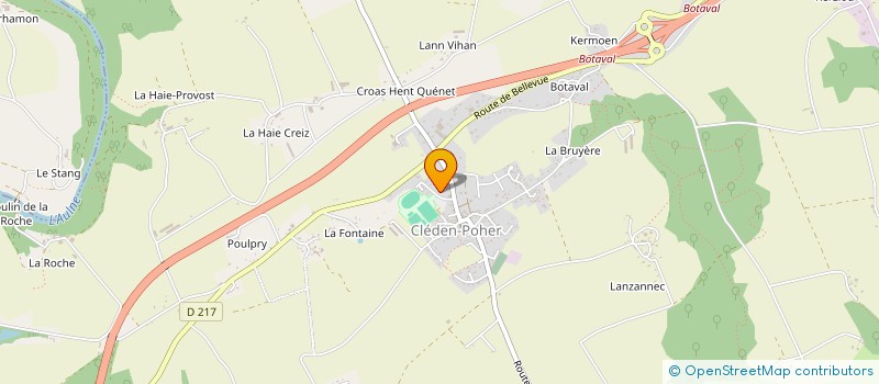 localisation de l'entreprise MADAME TIFANY LE MOAL  CLEDEN-POHER