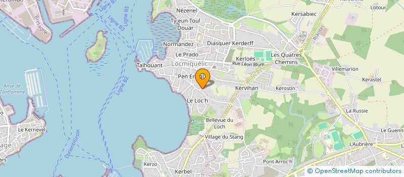 localisation de l'entreprise MADAME TIFENE BEDOUET  LOCMIQUELIC