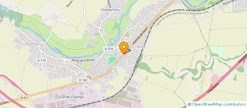 localisation de l'entreprise MADAME TIFENN HERVO  LA CRECHE