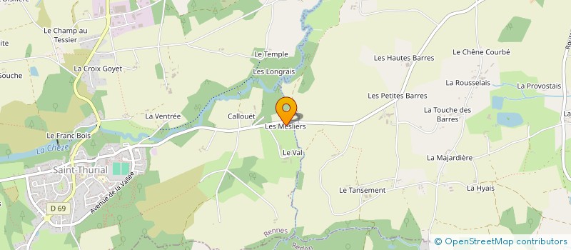 localisation de l'entreprise MADAME TIFENN LE GOFF  SAINT-THURIAL