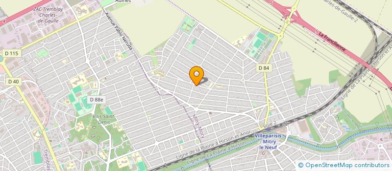 localisation de l'entreprise MADAME TIFFAINE LUCENTI  MITRY-MORY