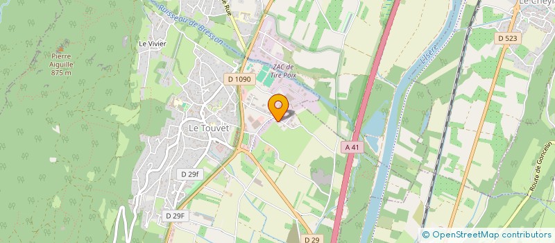 localisation de l'entreprise MADAME TIFFAINE SERVOIN  LE TOUVET