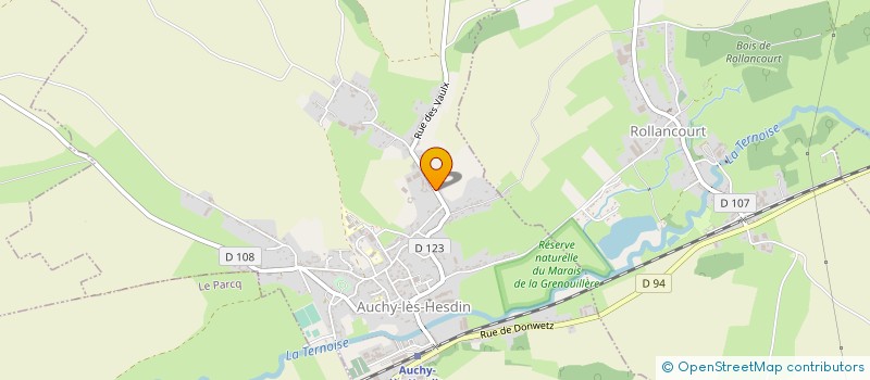 localisation de l'entreprise MADAME TIFFAINE STIEN  AUCHY-LES-HESDIN