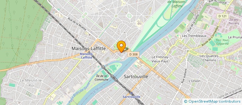 localisation de l'entreprise MADAME TIFFANI DENIS  MAISONS-LAFFITTE