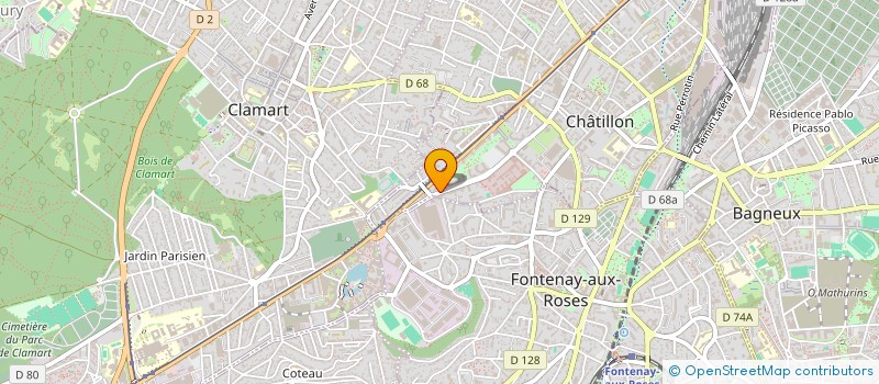 localisation de l'entreprise MADAME TIFFANI DUONG  CHATILLON