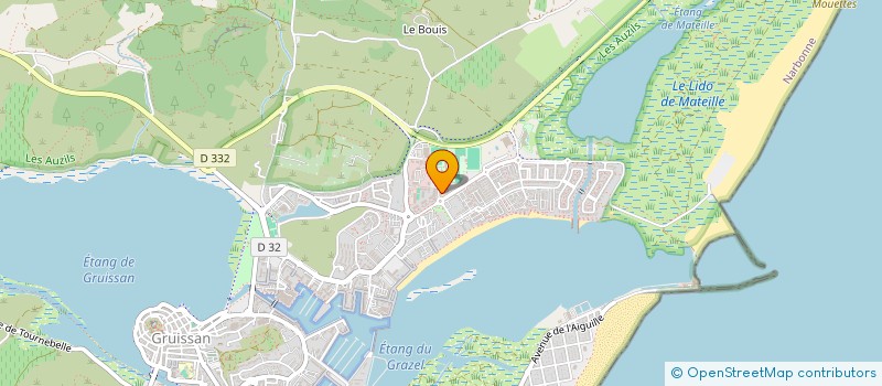 localisation de l'entreprise MADAME TIFFANIE BAEZA  GRUISSAN