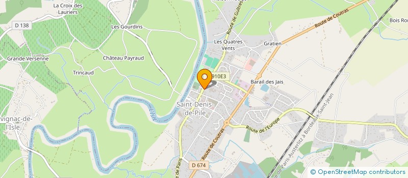 localisation de l'entreprise MADAME TIFFANIE BOUTINAUD  SAINT-DENIS-DE-PILE