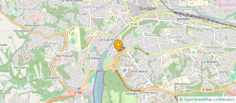 localisation de l'entreprise MADAME TIFFANIE CZORNY  QUIMPER