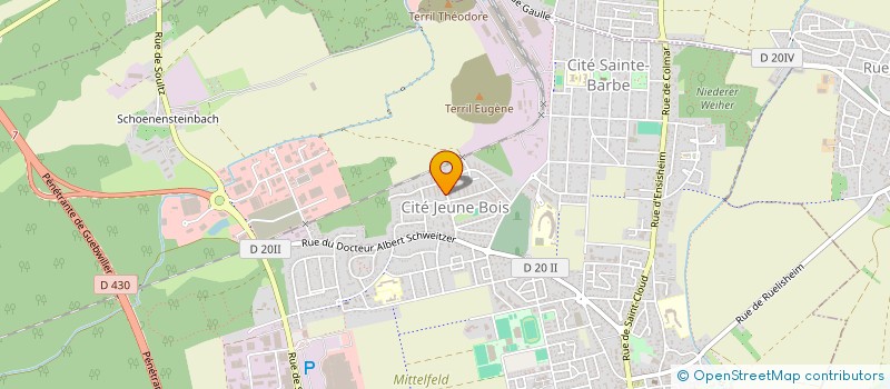 localisation de l'entreprise MADAME TIFFANIE DA SILVA  WITTENHEIM