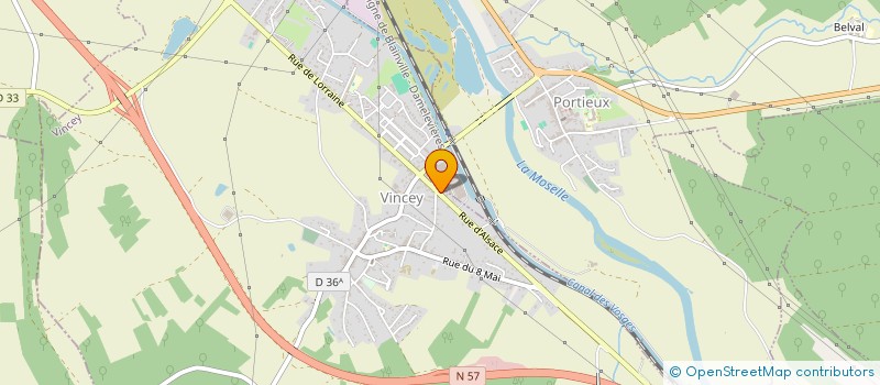 localisation de l'entreprise MADAME TIFFANIE DOS SANTOS  VINCEY