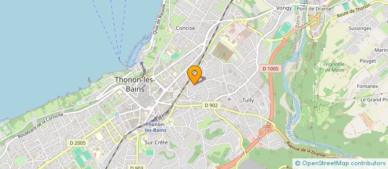 localisation de l'entreprise MADAME TIFFANIE HYVERNAT à THONON-LES-BAINS