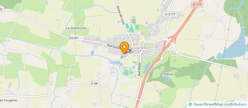 localisation de l'entreprise MADAME TIFFANIE LETOURNEUR  GUIGNEN