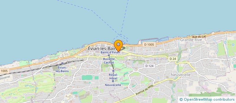 localisation de l'entreprise MADAME TIFFANIE MAILLARD  EVIAN-LES-BAINS