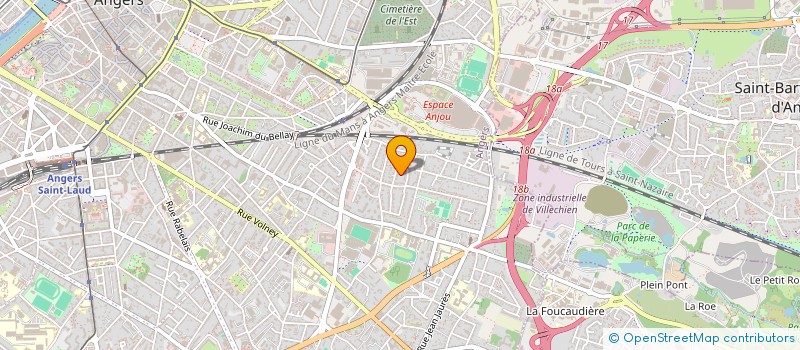 localisation de l'entreprise MADAME TIFFANIE PELHATE à ANGERS