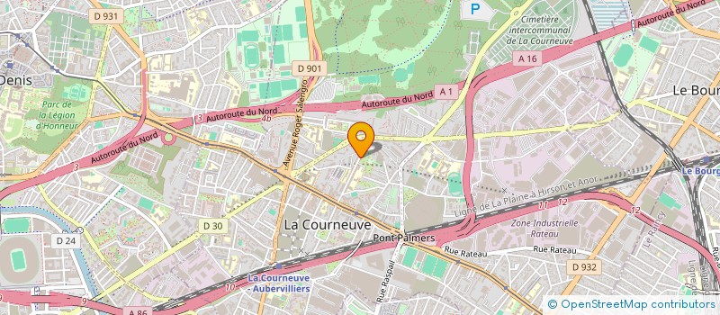 localisation de l'entreprise MADAME TIFFANIE PERKS à LA COURNEUVE