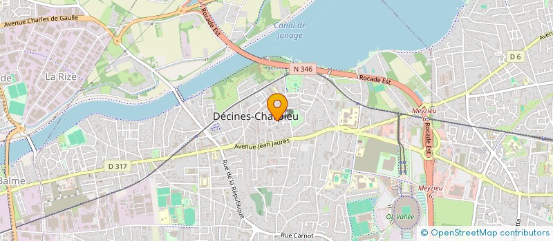 localisation de l'entreprise MADAME TIFFANIE SIMONETTI  DECINES-CHARPIEU