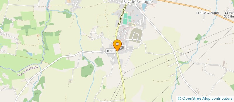 localisation de l'entreprise MADAME TIFFANIE VILLIER  FAY-DE-BRETAGNE