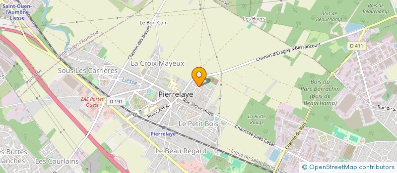 localisation de l'entreprise MADAME TIFFANY ANACLETO  PIERRELAYE