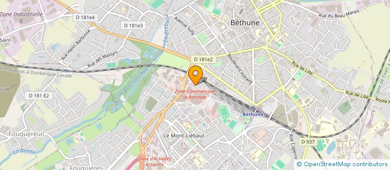 localisation de l'entreprise MADAME TIFFANY AUDVAL à BETHUNE