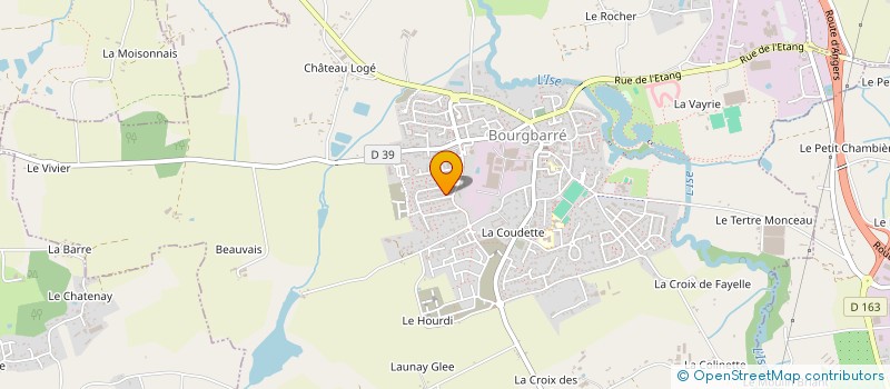 localisation de l'entreprise MADAME TIFFANY AUFFRAY  BOURGBARRE