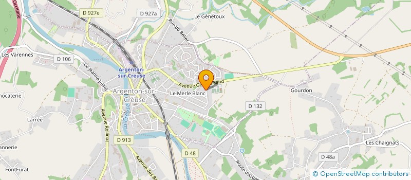 localisation de l'entreprise MADAME TIFFANY BAINEY à ARGENTON-SUR-CREUSE