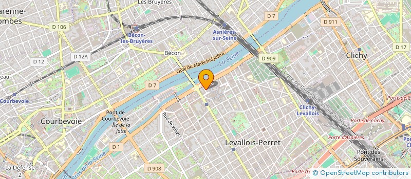 localisation de l'entreprise MADAME TIFFANY BARON  LEVALLOIS-PERRET