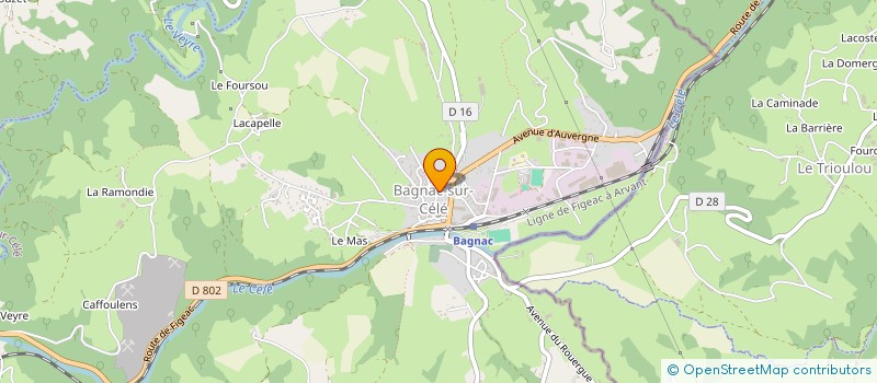 localisation de l'entreprise MADAME TIFFANY CAPELLE  BAGNAC-SUR-CELE