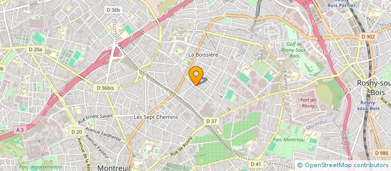 localisation de l'entreprise MADAME TIFFANY CHENET à MONTREUIL
