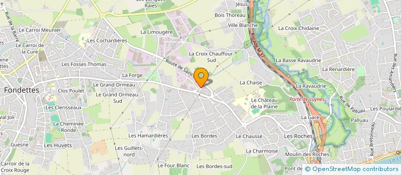 localisation de l'entreprise MADAME TIFFANY CHEVALLIER  FONDETTES